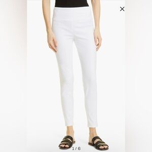 Theory NWT White Size P Yoke High Waist Legging in Stretch Cotton